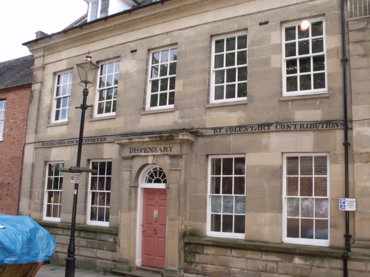 The former dispensary is on the market for £1,750,000 with property agents Savills