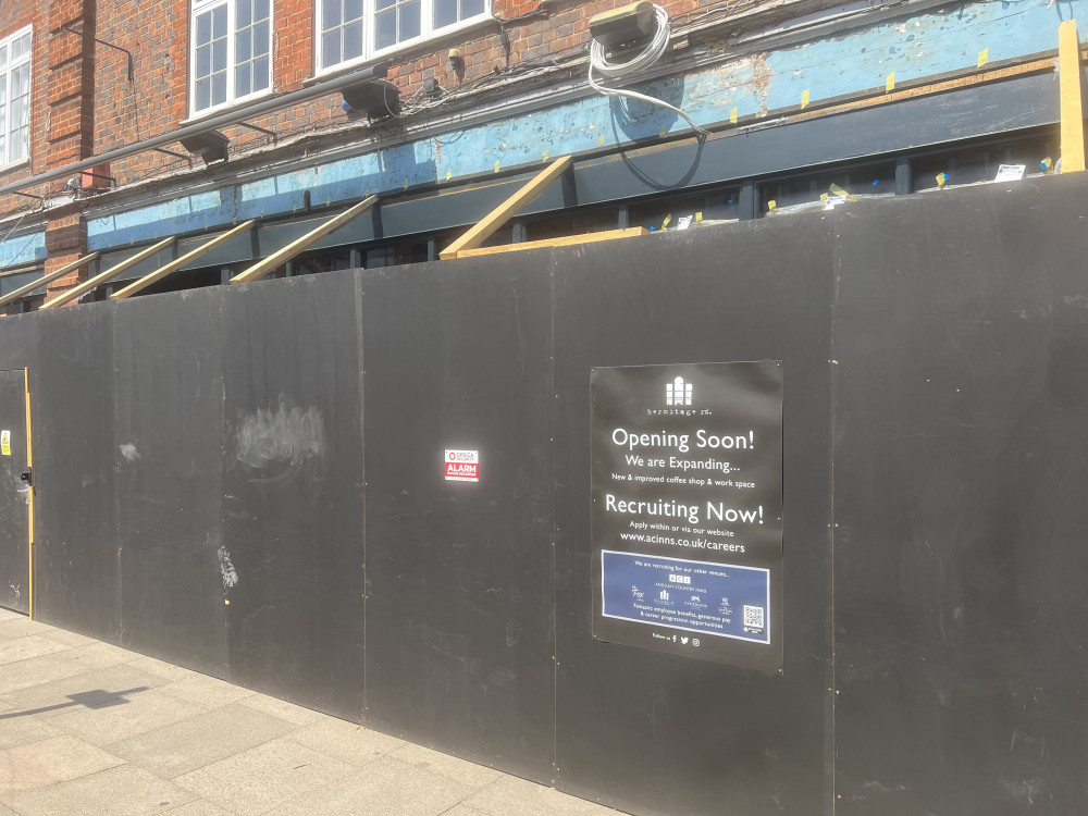 Hermitage Rd Bar and Restaurant are moving into the vacant site next door. CREDIT: @HitchinNubNews