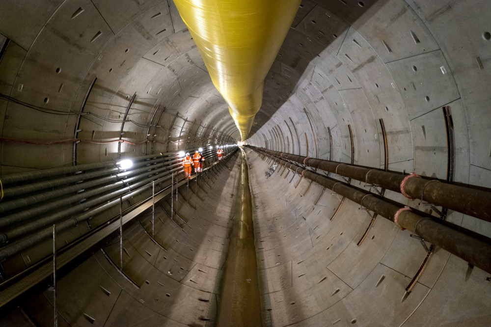 The tunnel boring machine 'Dorothy' was named after Dorothy Hodgkin, who in 1964 became the first British woman to win the Nobel Prize in Chemistry (image via SWNS)