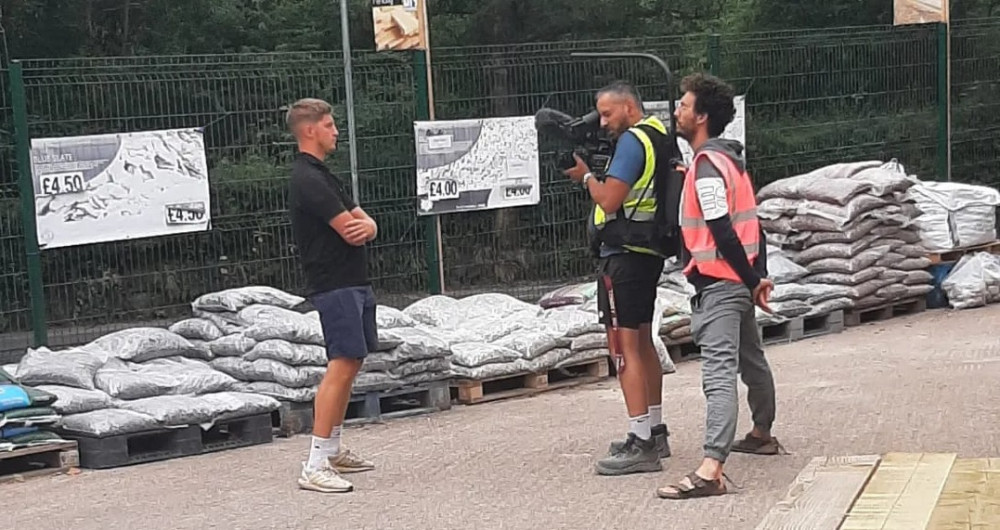 A BBC film crew were spotted at the Matador DIY store. Image credits: Matador DIY.