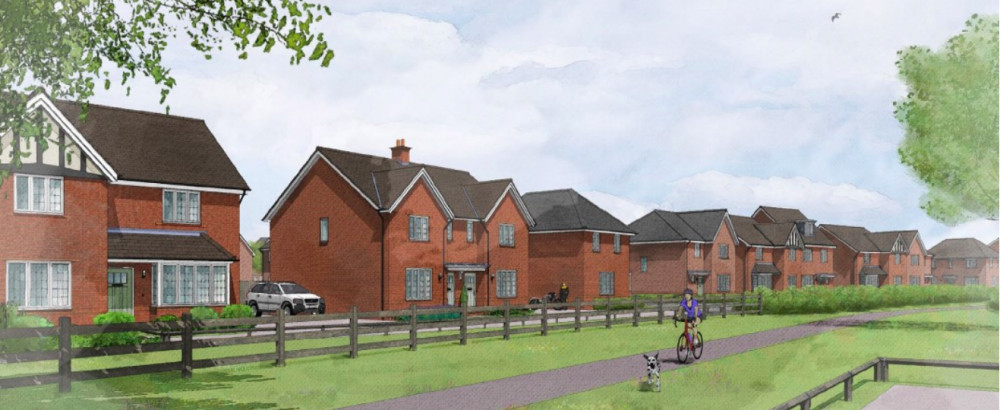 Outline planning permission for 900 houses at The Asps was granted in 2016 (image via planning application)