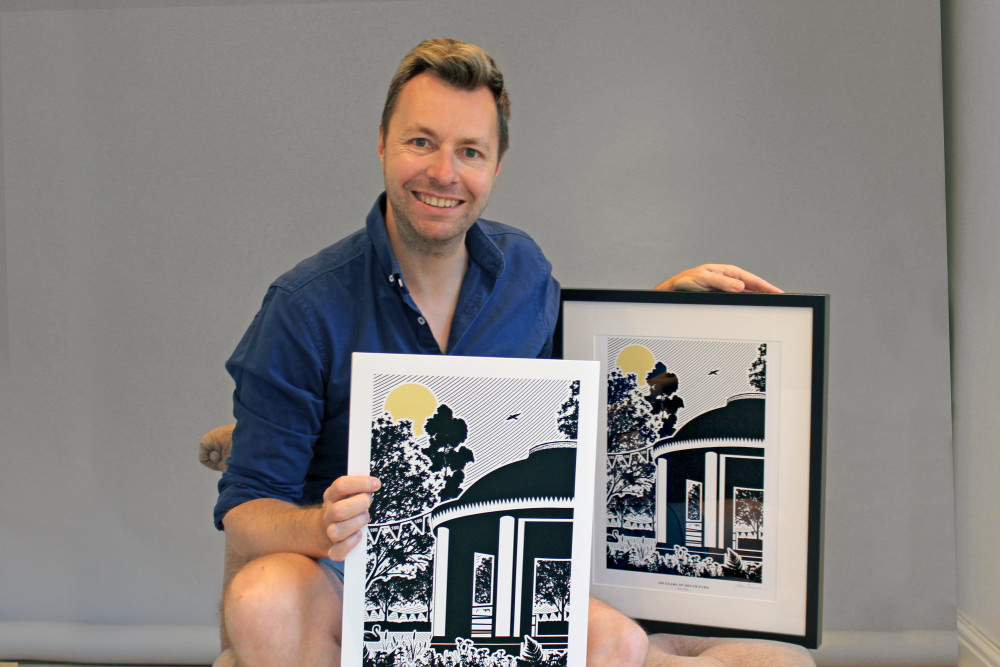 Greenside artist Adam Schofield has created a special piece of South Park artwork for the site's 100 year anniversary. (Image - Alexander Greensmith / Macclesfield Nub News)