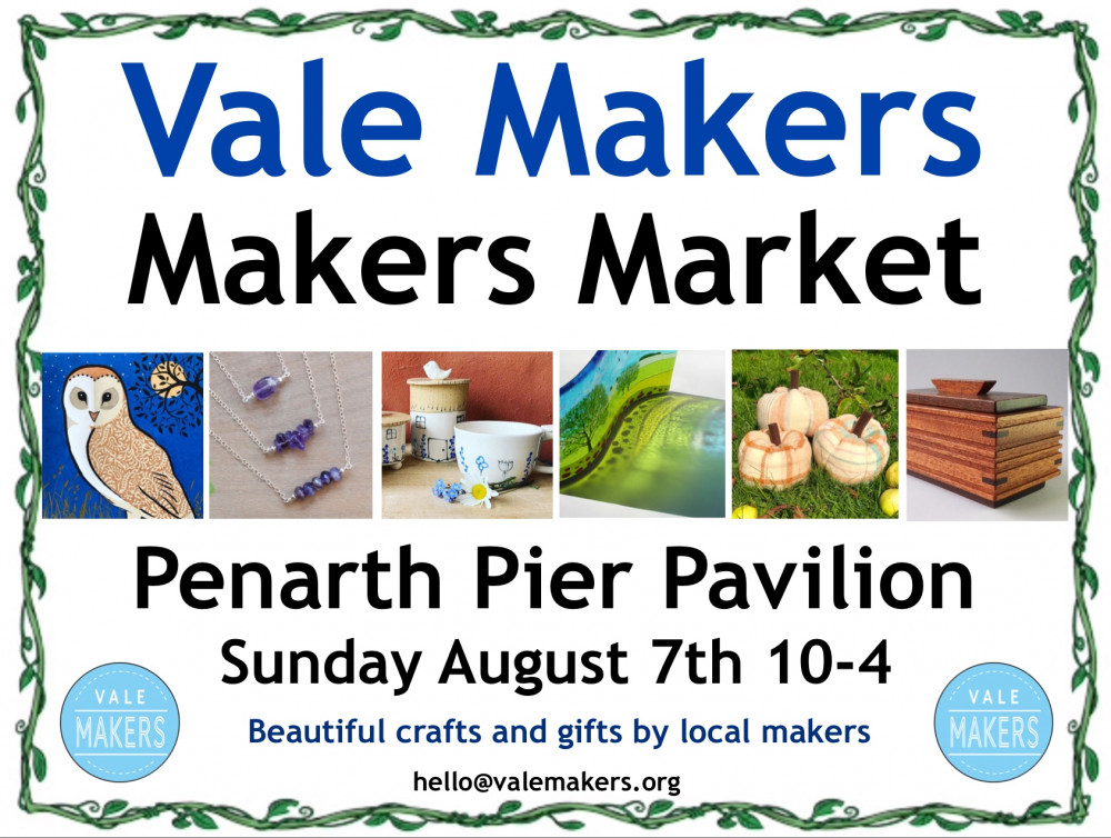 There will be a variety of stalls to browse, from glass and ceramics, to wood, textiles and prints.