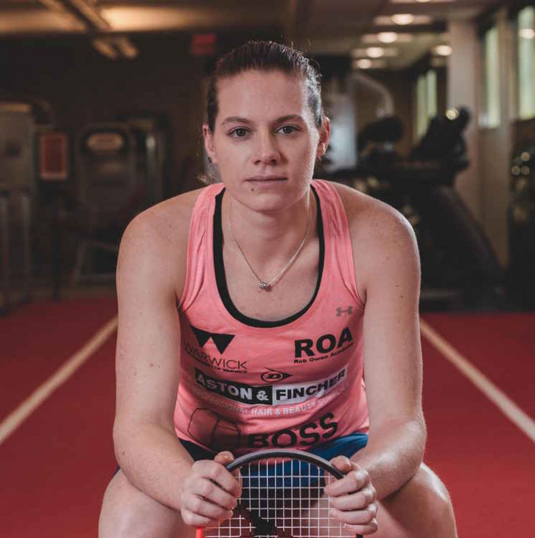 Sarah-Jane Perry claimed silver at Gold Coast 2018 after losing to New Zealand's Joelle King in the final (image supplied)