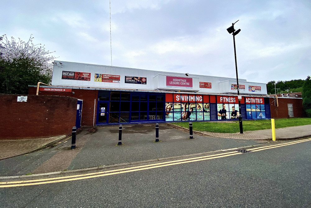 The Hermitage Leisure Centre before its closure in February, Photo: Coalville Nub News