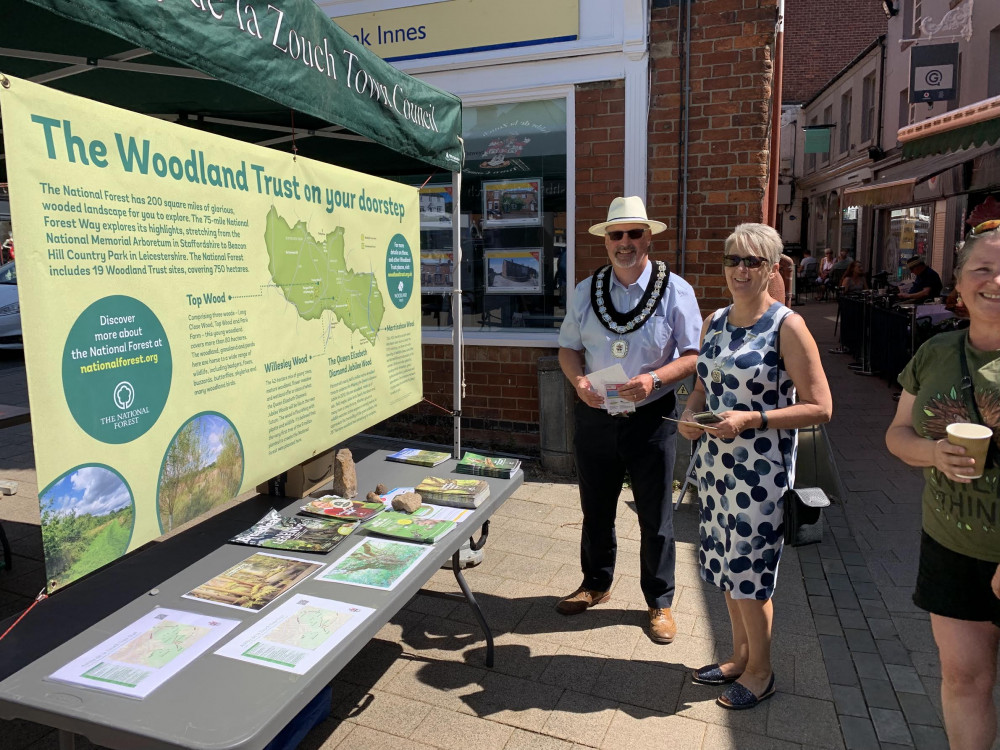 The Mayor and Mayoress of Ashby at the recent Nature Awareness Day