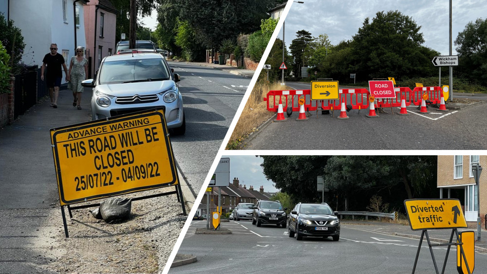 The road closures have caused disruption to those driving to and from work in Maldon. (Photos: Ben Shahrabi)