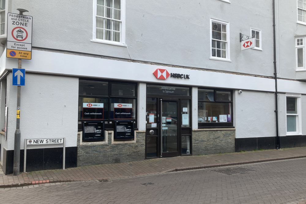 HSBC branch on New Street, Sidmouth (Nub News, Will Goddard)
