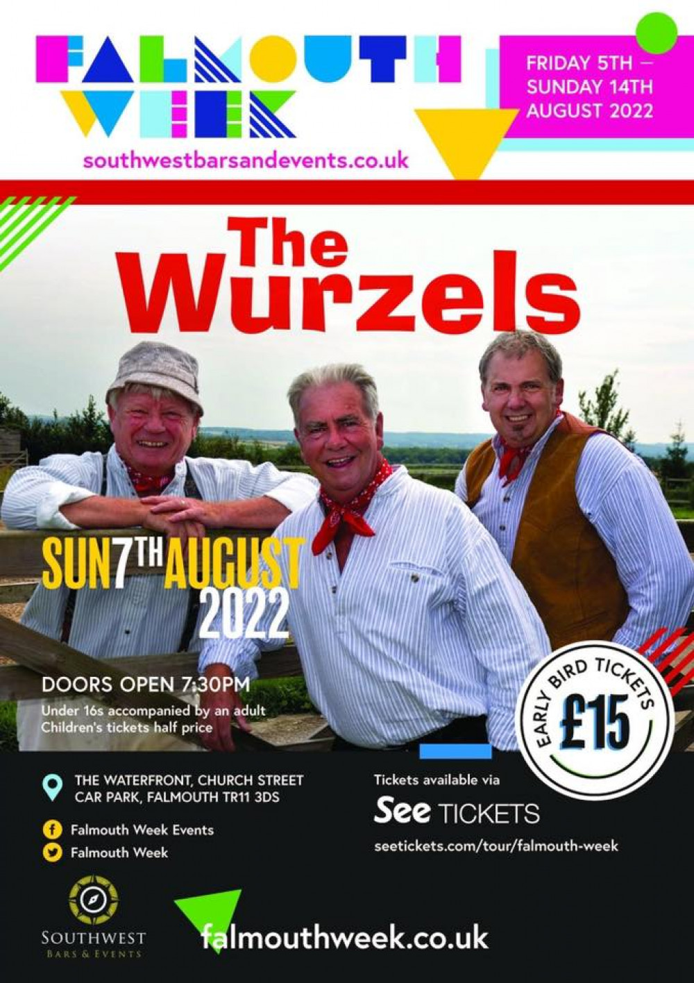 The Wurzels Falmouth Week.