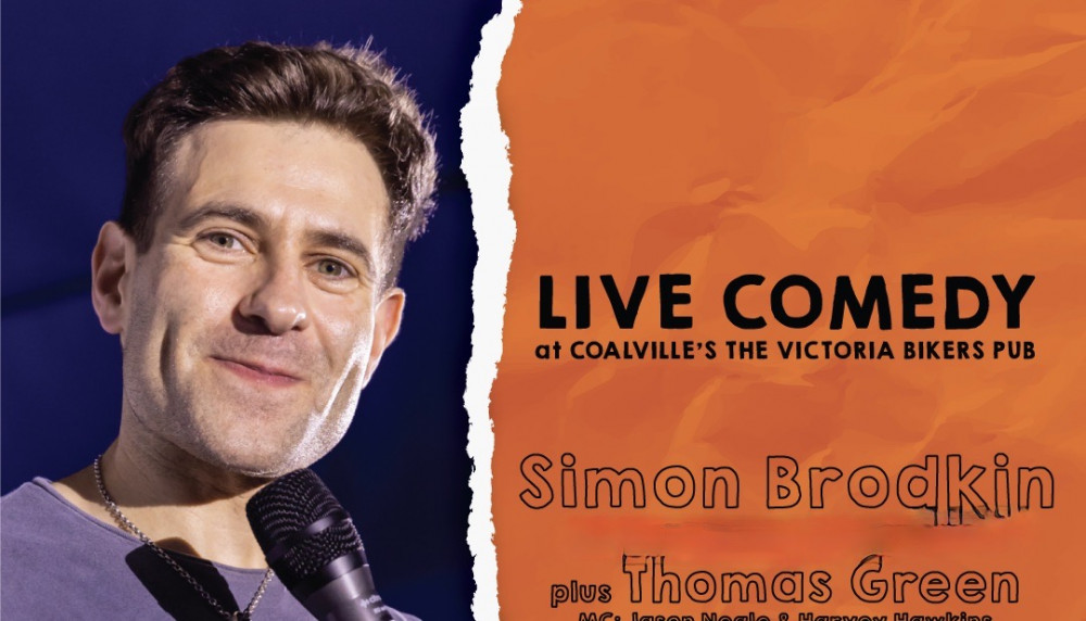 Simon Brodkin is playing live in Coalville next month