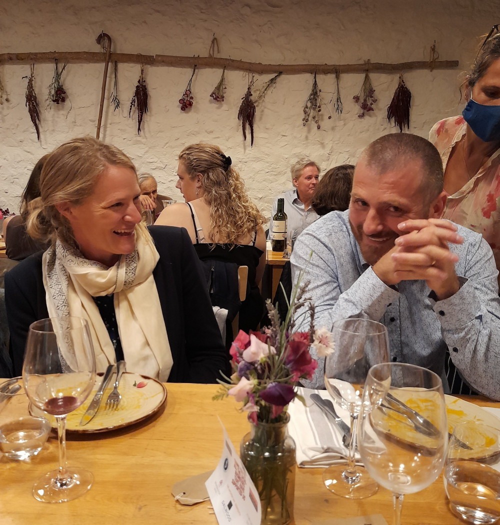 Guests at a previous Project Food dinner at River Cottage