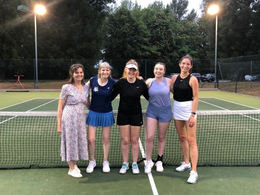 The Ladies A team at Kenilworth Tennis, Squash and Croquet Club beat Hampton 4-0 on the final day of the season (image supplied)