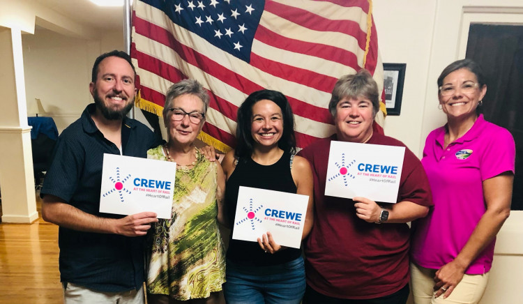 Support from the US town of Crewe, Virginia for Crewe's GRB HQ bid (Cheshire East Council).