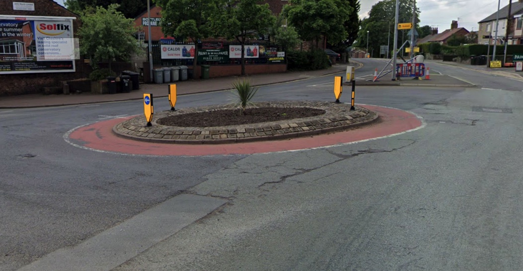 Broken Cross roundabout.