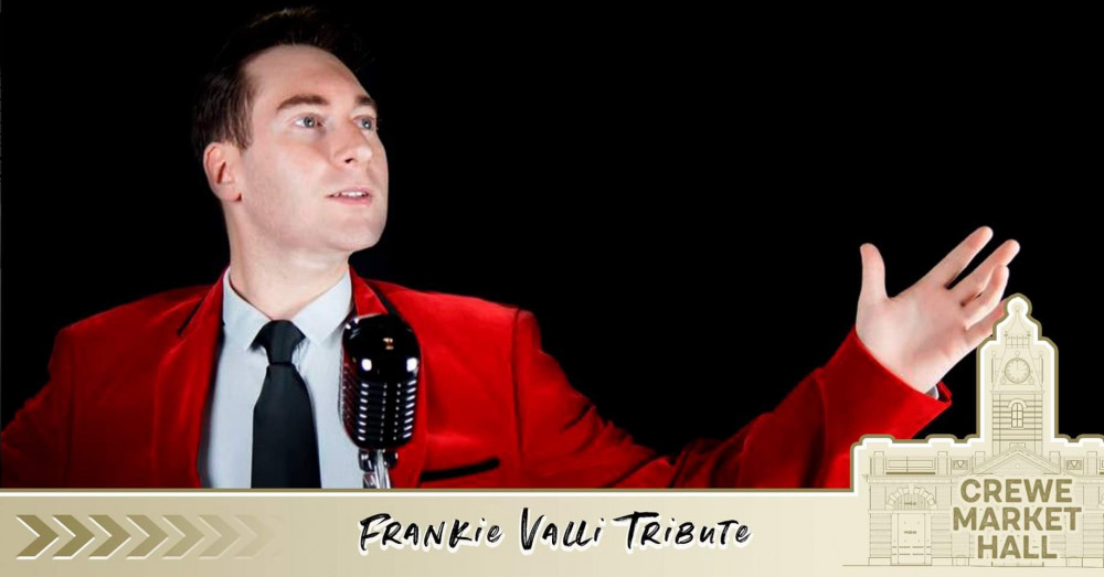 Frankie Valli Tribute, Daniel Winters will be performing live at Crewe Market Hall this Friday (August 5).