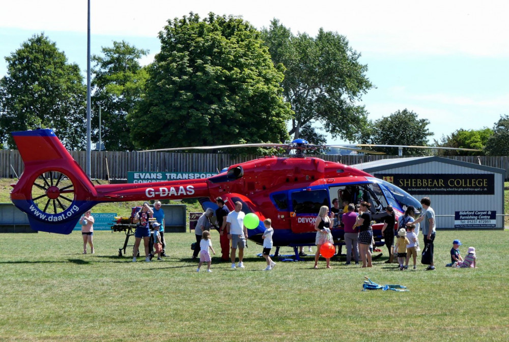 Exmouth Chance to see Devon Air Ambulance helicopter at Darts Farm