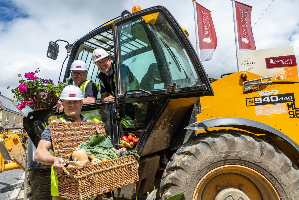 Dale Martin, Area Build Manager, Colin Davies, Assistant Site Manager and Ben Winter, Site Manager for Newland Homes