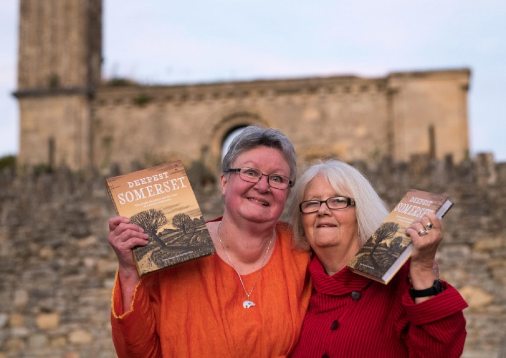  journalists Fanny Charles and Gay Pirrie-Weir with copies of the book 