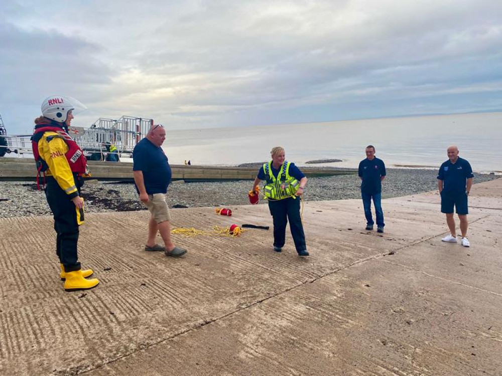 Two sessions have been held so far which were attended by members of the South Wales Police. (Image credit: RNLI Penarth/Tom Quinn)