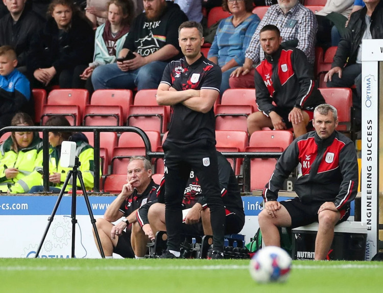 Crewe Alexandra manager, Alex Morris, says 'there will be repercussions' for fans who continue to use pyrotechnics (Crewe Alex).