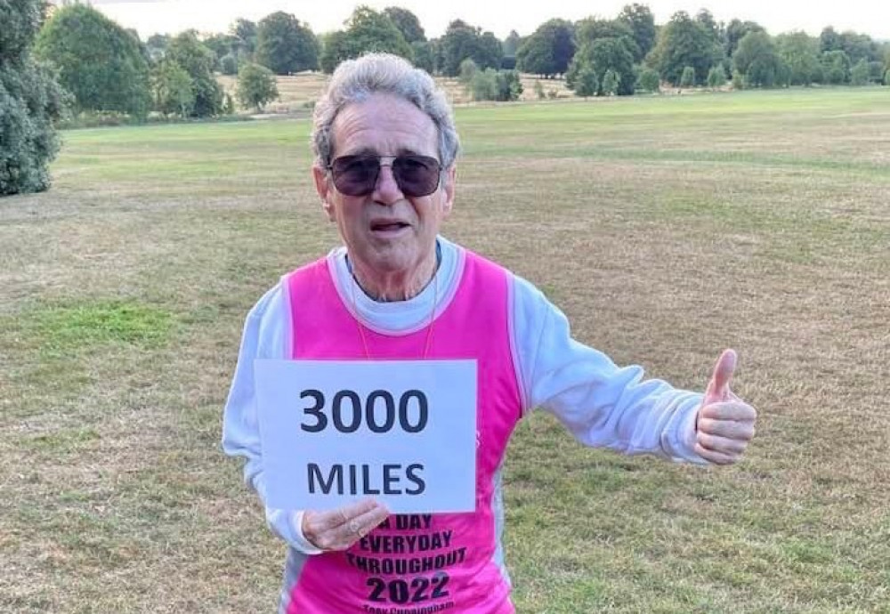 Tony Cunningham has already raised more than £5,000 for Molly Ollys by clocking up 3,000 miles on his early morning walks (Image supplied)