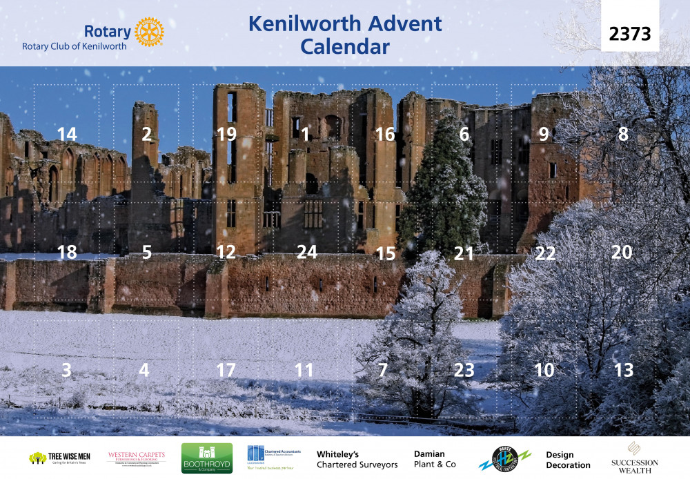 Rotary Club of Kenilworth announced its charity advent calendar at the start of July (image supplied)