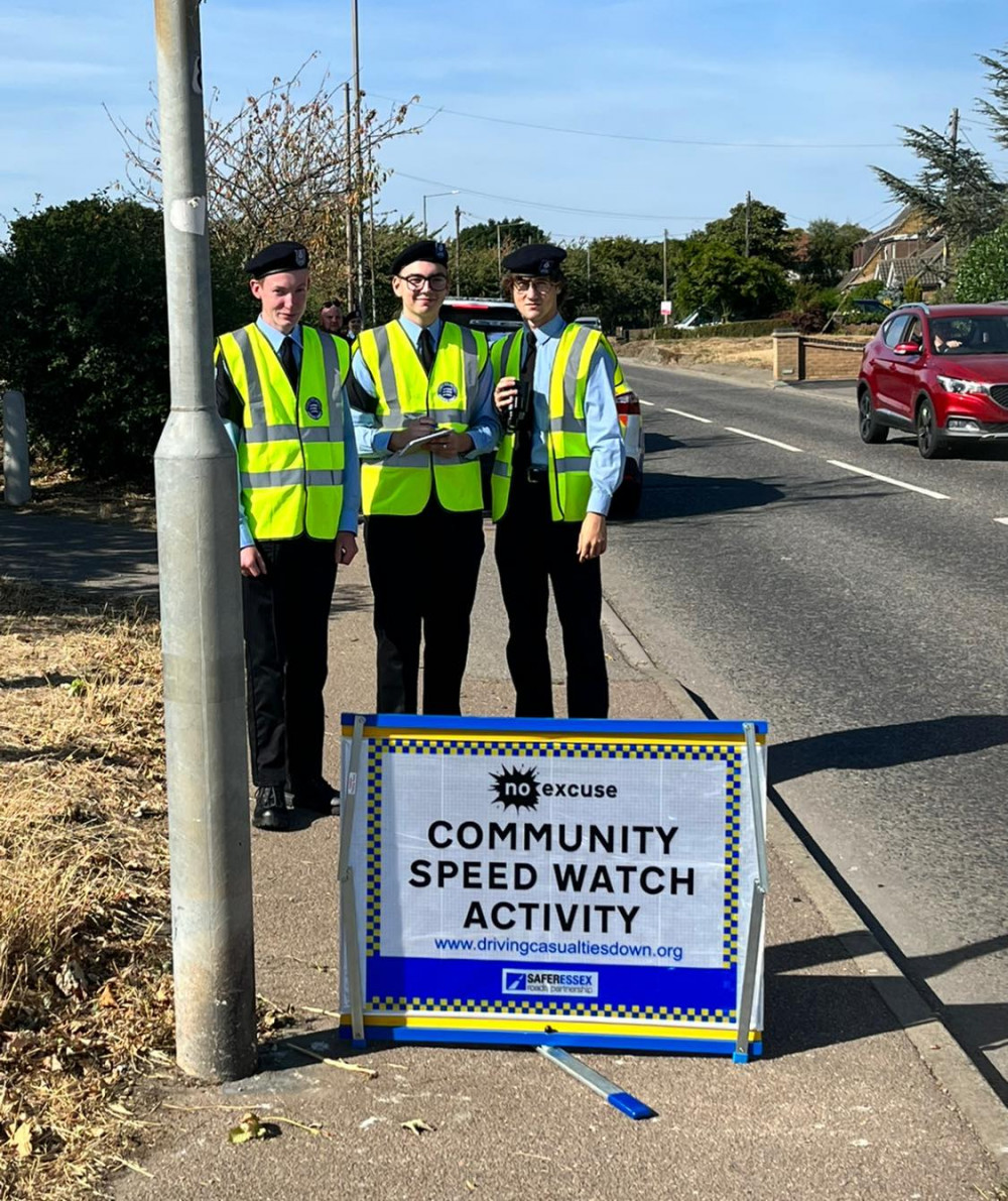 Cadets helped take part in a safety operation.