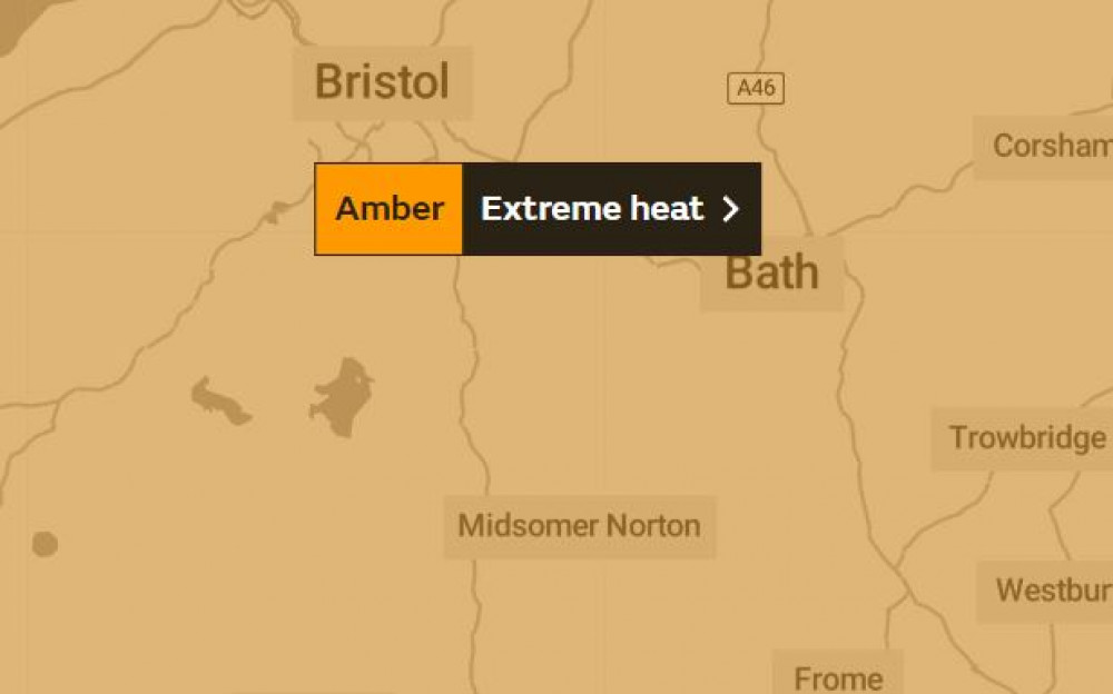 Scorchio - like much of the country - Midsomer Norton will be under extreme heat