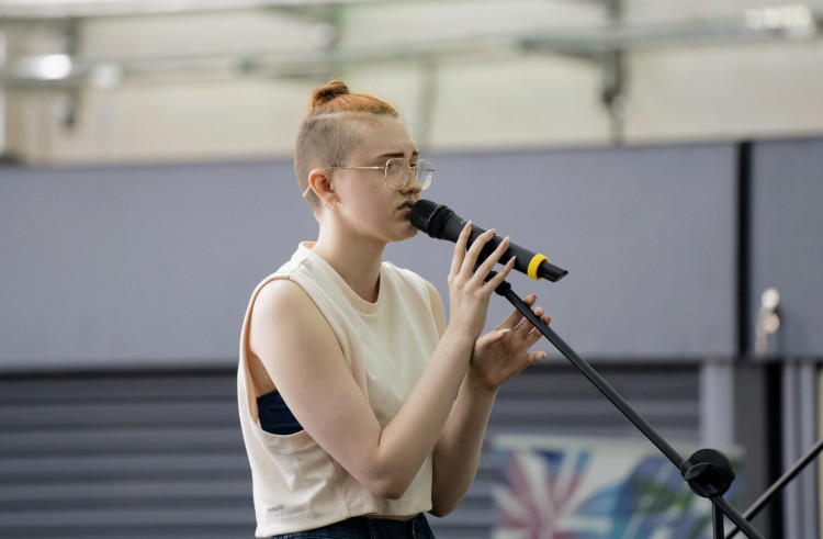 Winner of the Rail Idol talent competition, 16-year-old, Molly Bennett, from Crewe (Cheshire East Council).