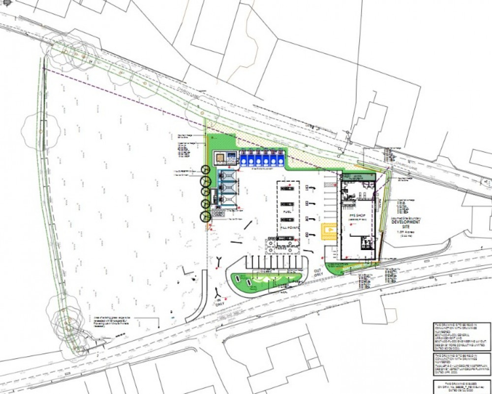 Plans For New Petrol Station On The A37 Whitstone Hill Near Shepton Mallet Mbh 090822