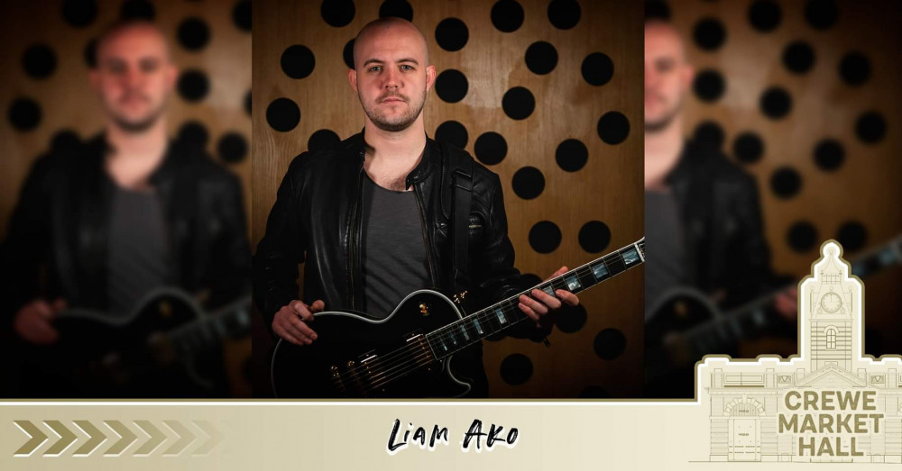 Liam Ako will be performing live at Crewe Market Hall this Friday (August 5).