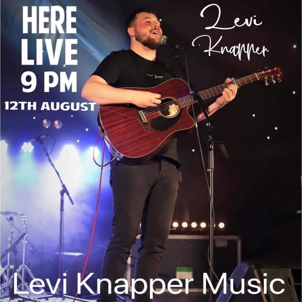 Levi Knapper will be performing live at The Cheese Hall this Friday (August 12).