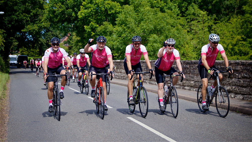 Cyclists covered the journey from York to Warwick at the start of July (image supplied)