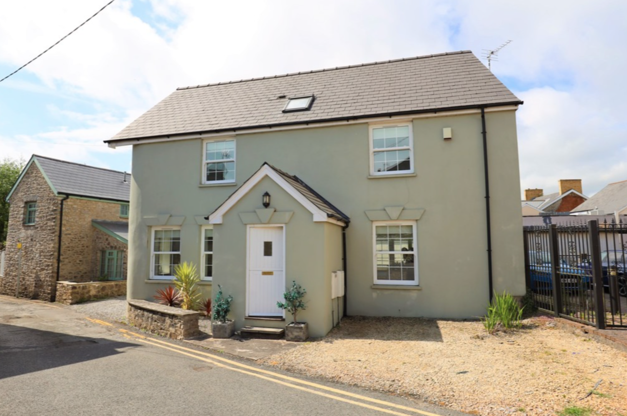 A unique detached home with a pleasant outlook over the River Thaw. (Image credit: South Wales Property Photography)