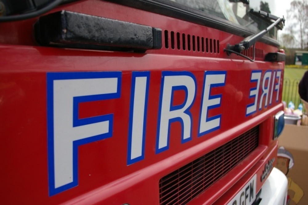 Cheshire Police and Cheshire Fire and Rescue Service were called to a grass fire in Sandbach  