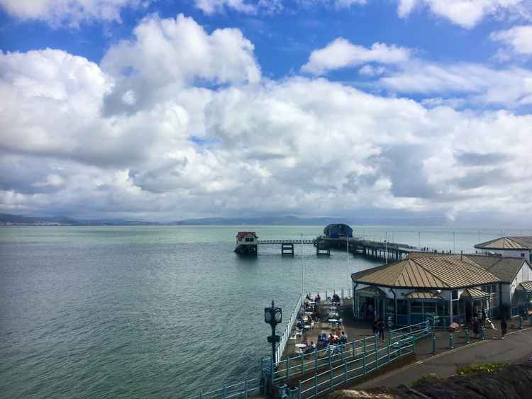Overlooking the pier