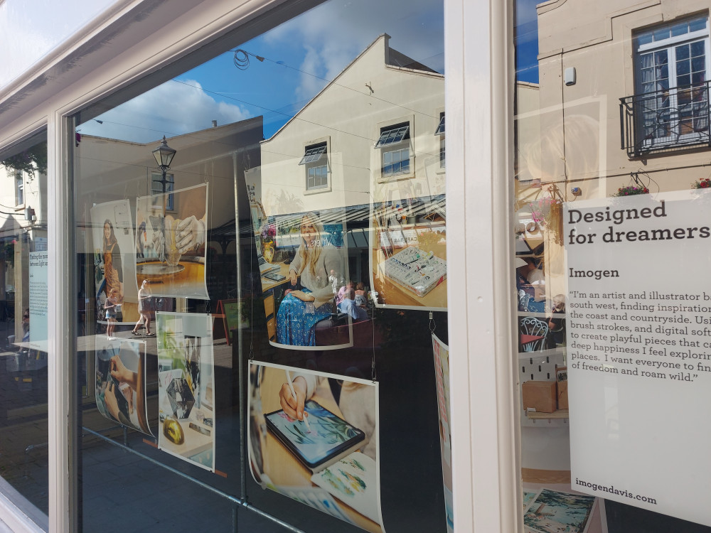 The Westway Post Office window has been used for pop up exhibitions