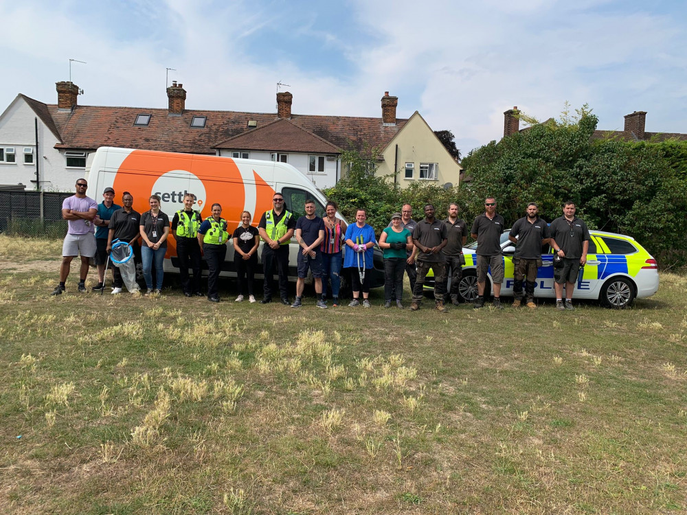 Cleaning up in Baldock 