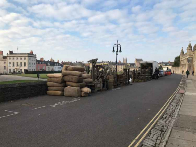 Scenes from Becoming Elizabeth were filmed in Wells last year 