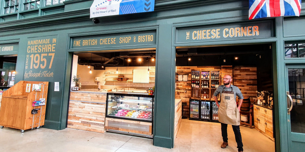 Crewe town centre's new cheese business makes successful start