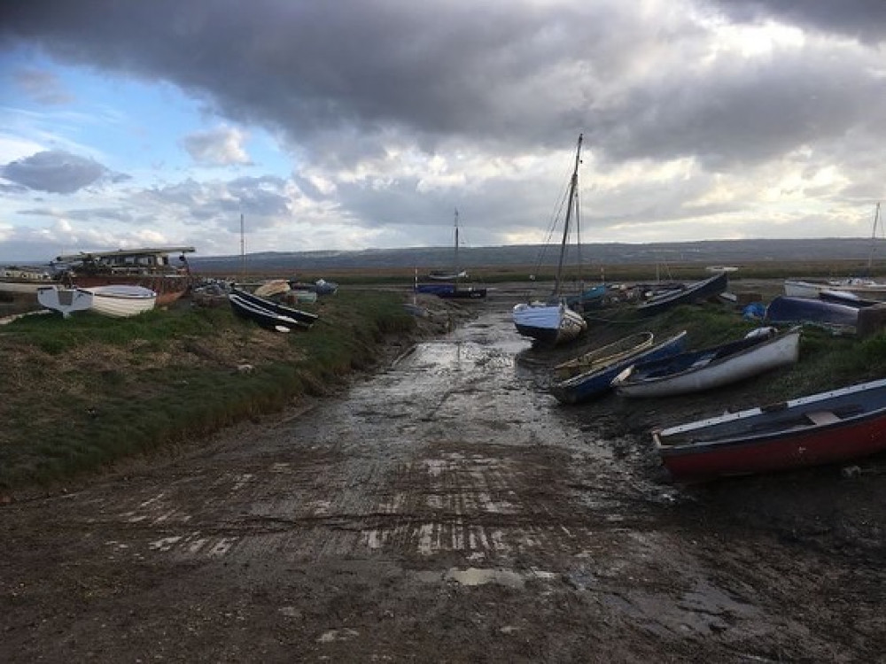 The slipway at Heswall shore