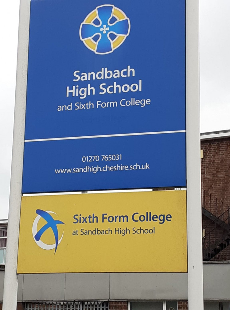 Students at Sandbach High School and Sixth Form College were celebrating receiving their results today. \r today