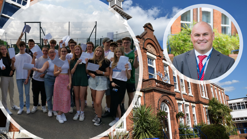 Year 13’s A-level results showed a ‘virtually perfect’ overall A*-E pass rate, including 19 A*s. (Photos: Plume Academy)