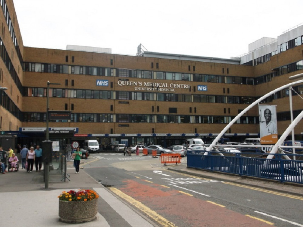Nottingham University Hospitals' director of communications has apologised after she blocked the Twitter accounts of parents whose babies have died in the care of the trust. Pictured: QMC, one of the hospitals in the trust.