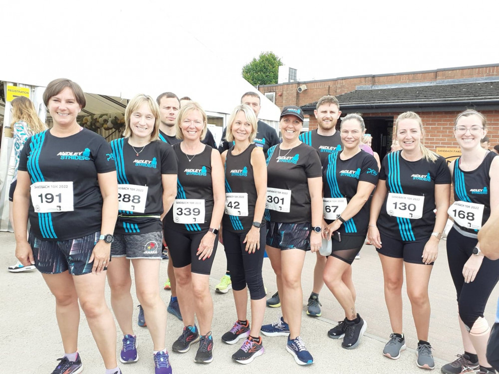 Ladies from Audley Striders were among the runners at Sandbach 10Koday