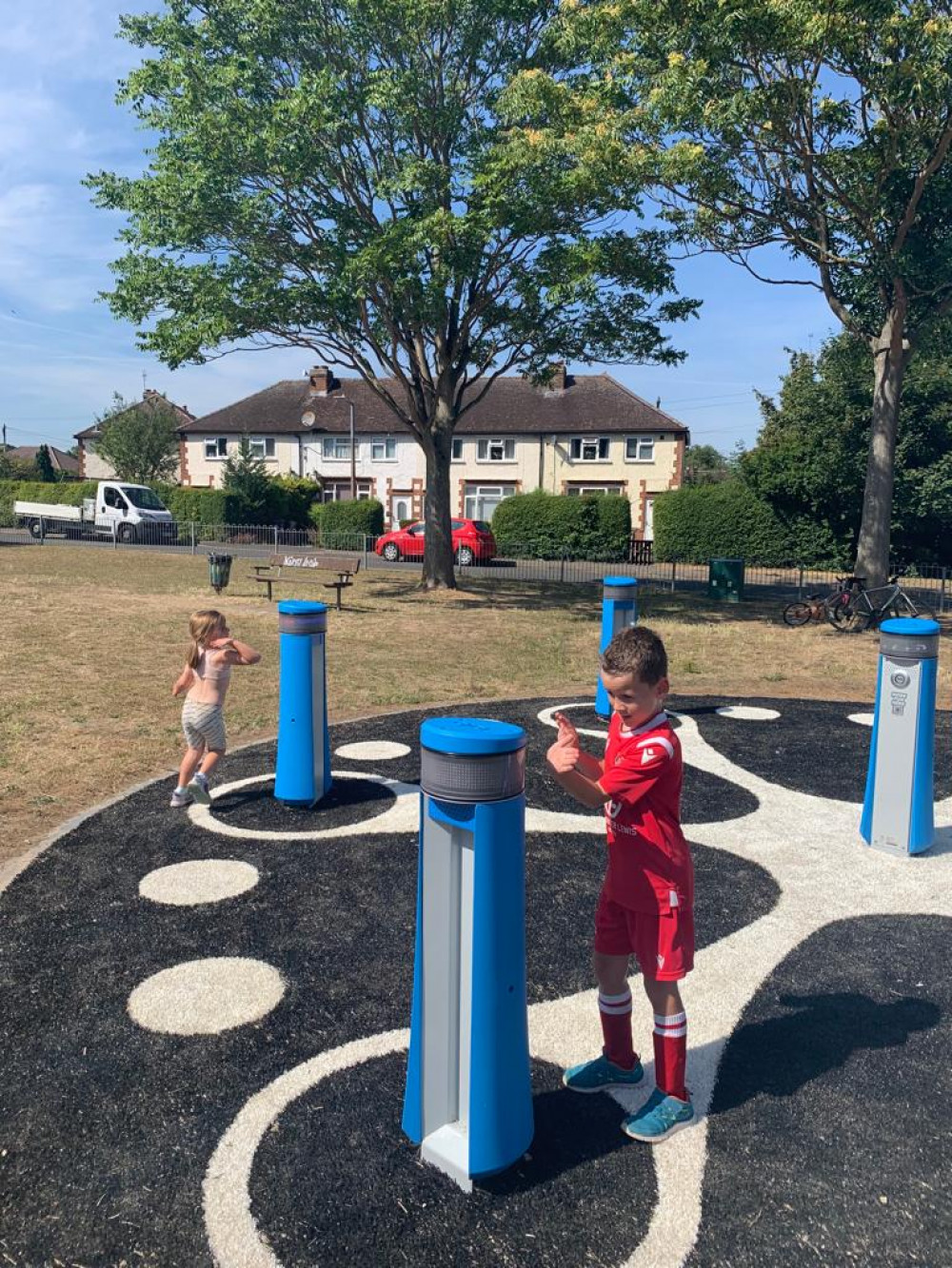 Earlier this month, interactive play pillars with arcade-like touch areas opened at Holroyd Crescent in Baldock.