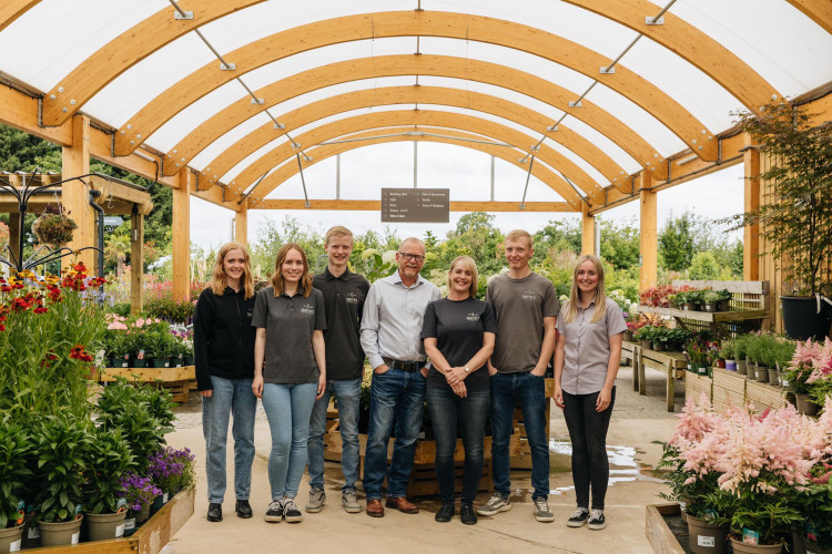 From left, Eleanor Smith, Erin Wright, Kieran Smith (co-director), Mick Smith, Tara Smith (co-director), Luke Smith (co-director) and Chloe Smith