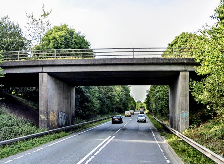 The crash happened on the A500 Barthomley, just five miles from Crewe, at 1:05pm on Saturday - August 20 (Google).