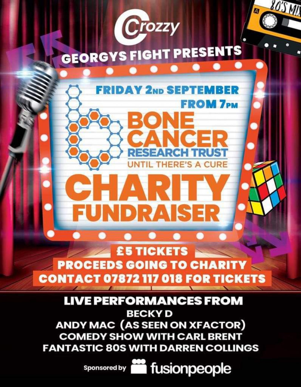 There is a charity fundraiser event for Georgy's fight live at The Crozzy on Friday (September 8).