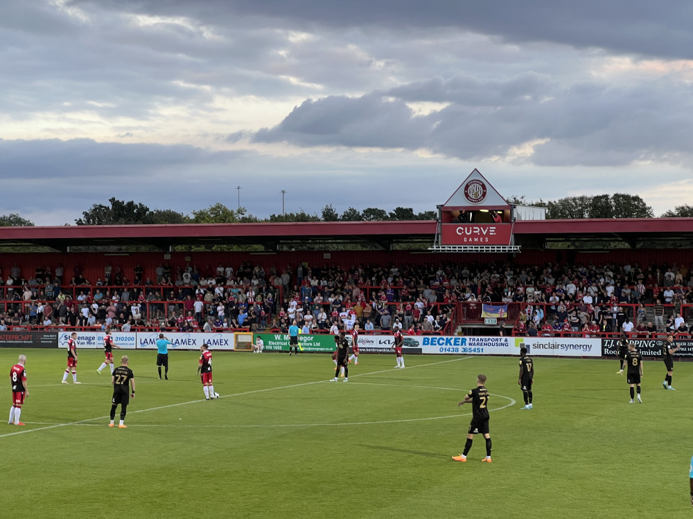 Stevenage hosted League One pacesetters Peterborough at the Lamex on Tuesday evening in the Second Round of the League Cup. CREDIT: @laythy29